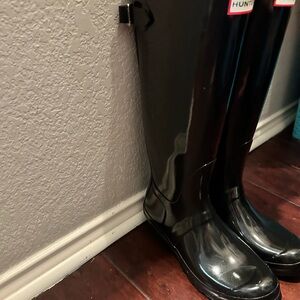 Hunter Original Tall Gloss Black Rain Boots